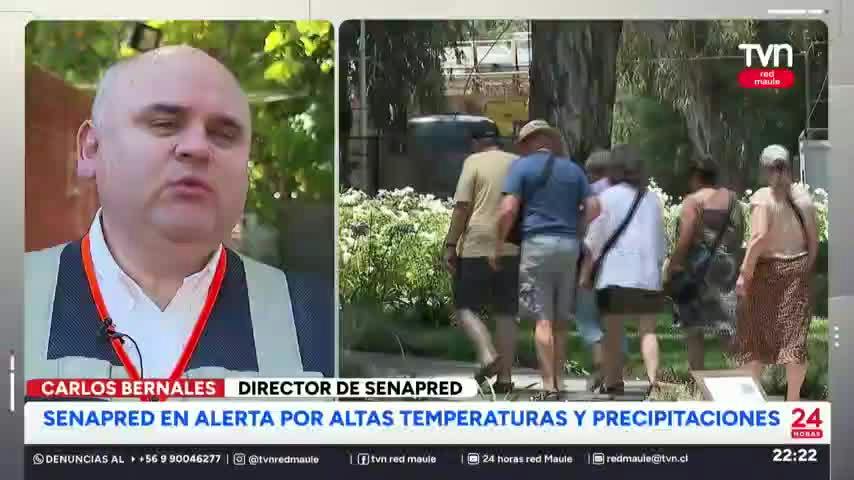 Senapred en alerta por altas temperaturas