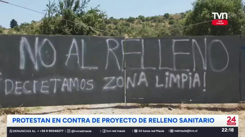Realizan protesta contra relleno sanitario