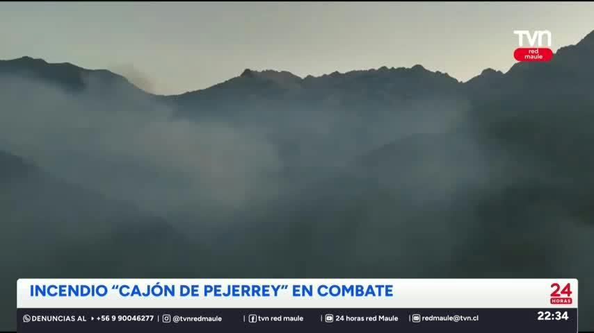 Incendio "Cajón de Pejerrey" sigue en combate
