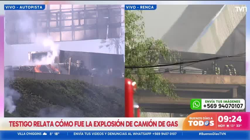 Testigo del incendio en Renca relata el momento de la explosión 