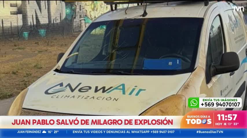 El dramático testimonio de Juan Pablo, testigo de la explosión