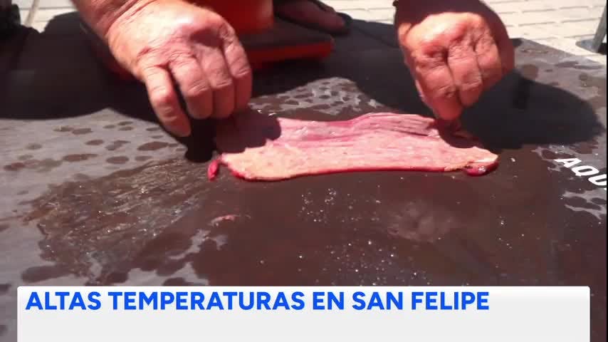 Altas temperaturas en san Felipe