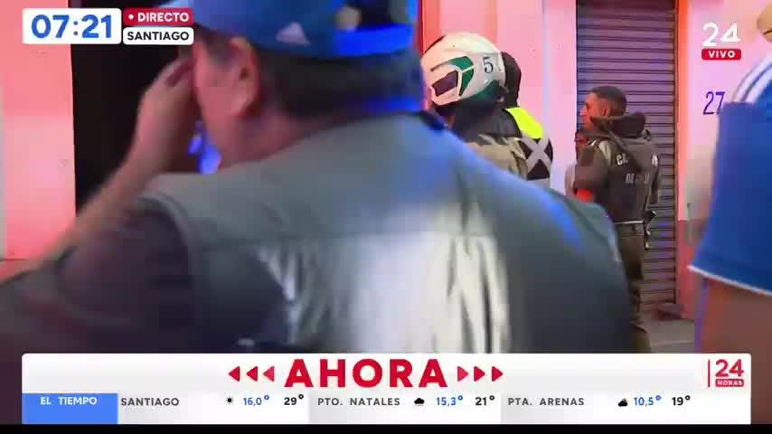 Incendio afecta a cité de Santiago: vecinos fueron evacuados
