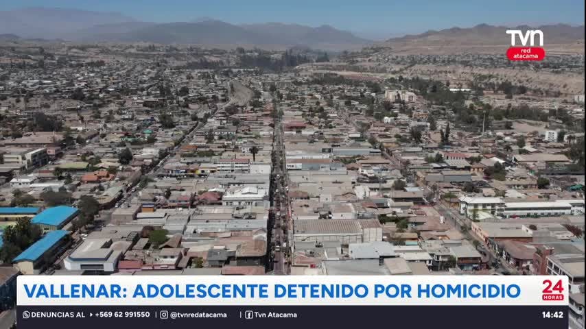 Adolescente detenido: Investigan homicidio en Vallenar