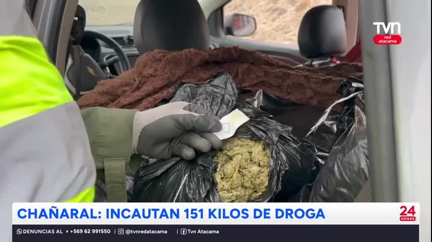 Chañaral: Incautan 151 kilos de droga