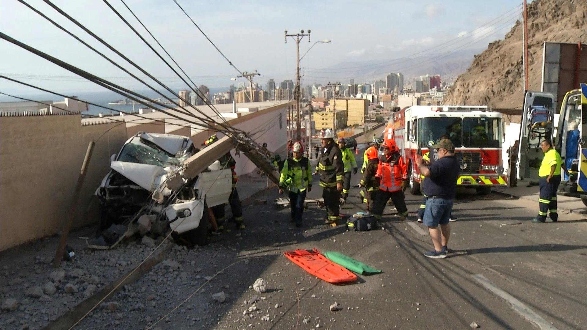 Antofagasta en ranking con más choques a postes