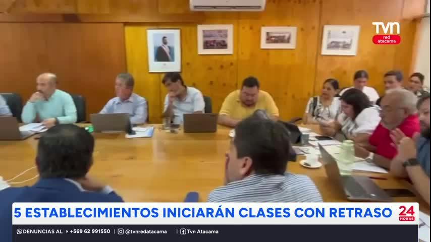 Atacama: 5 establecimientos iniciarán clases con retraso