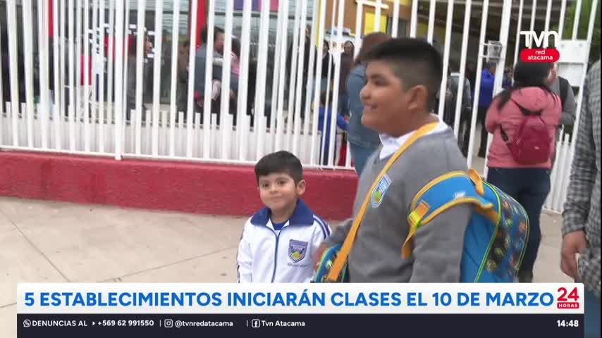 5 establecimientos ingresarán a clases el 10 de marzo
