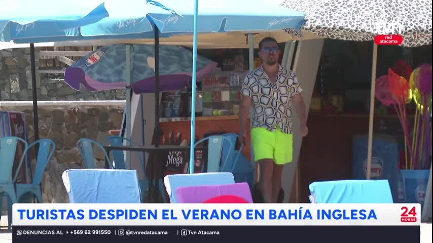 Turistas despiden el verano en Bahía Inglesa