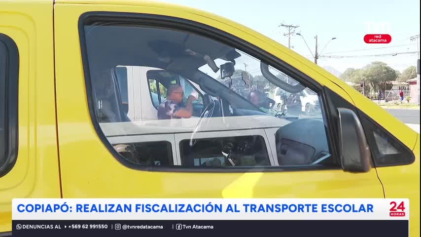 Copiapó: Realizan fiscalización al transporte escolar