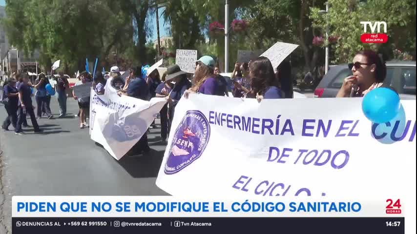 Enfermeros piden que no se modifique el código sanitario