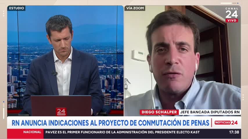 Diputado Schalper y proyecto de conmutación: “Cuando alguien no es consciente de estar padeciendo la sanción la pena termina siendo una cosa vengativa”