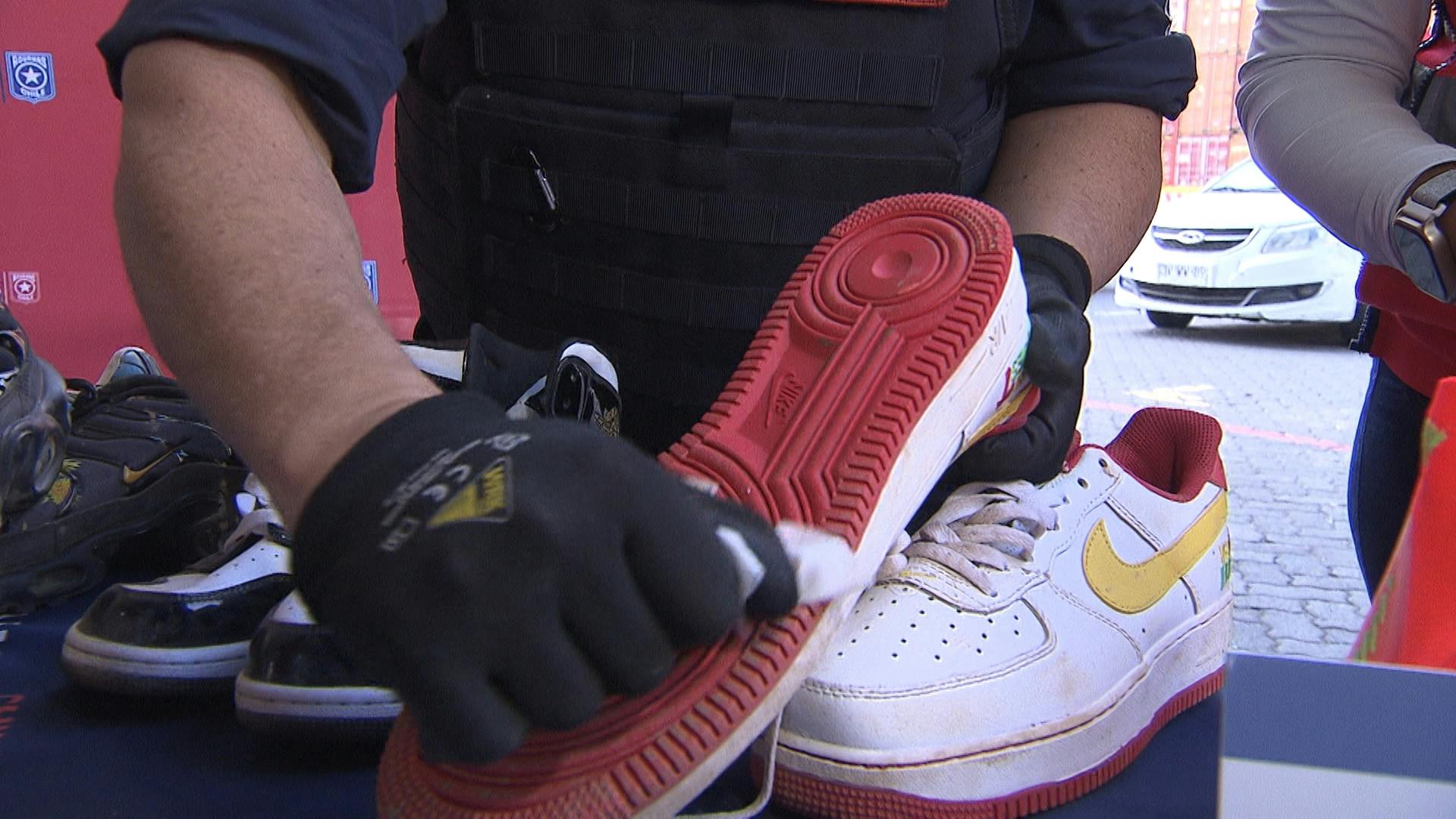 Incautan más de 16 mil zapatillas falsificadas en Valparaíso