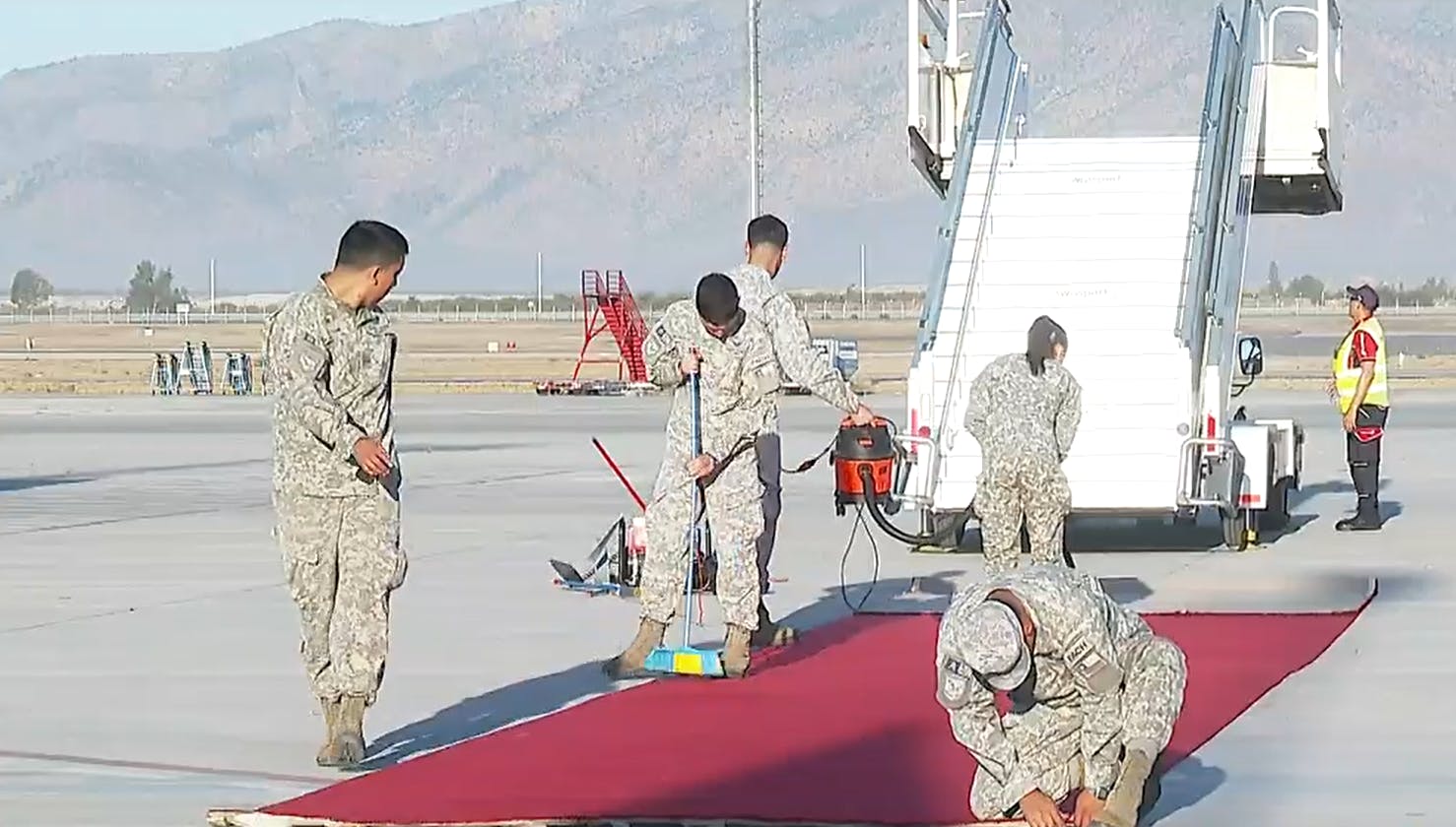 Los preparativos para la llegada de autoridades extranjeras al cambio de mando 
