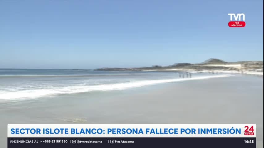 Sector Islote Blanco: Persona fallece por inmersión