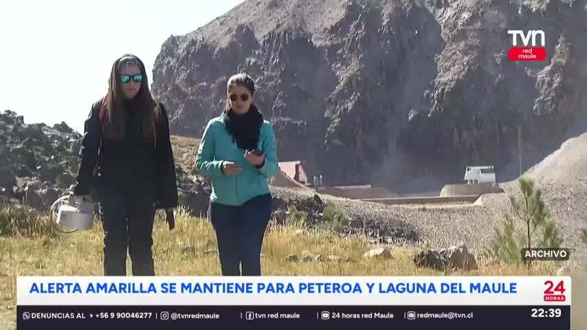 Alerta Amarilla se mantiene para Planchón Peteroa y Laguna del Maule