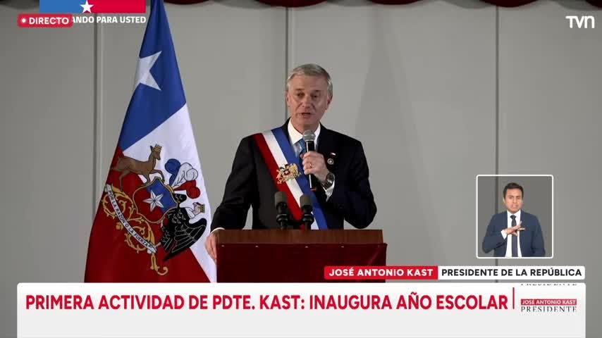 Primer discurso oficial del Presidente José Antonio Kast
