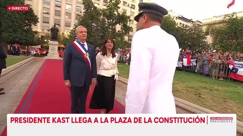 Así fue el ingreso del presidente Kast al Palacio de La Moneda