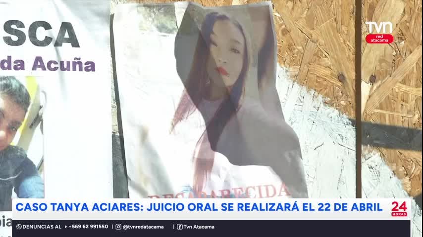 Caso Tanya Aciares: juicio oral se realizará el 22 de abril