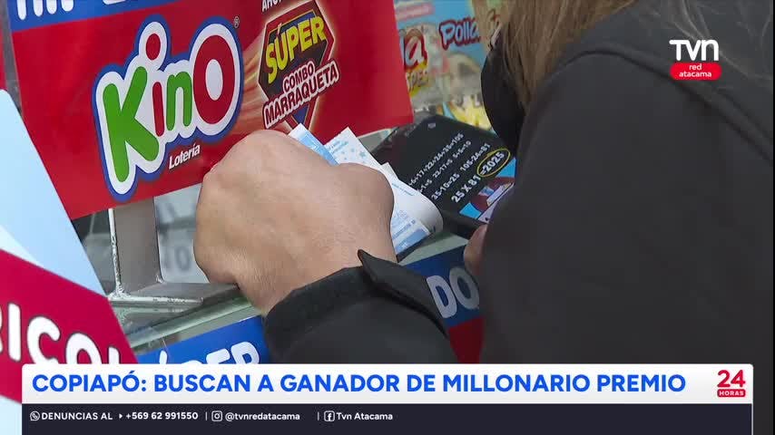 Copiapó: Ganador de premio millonario aún no lo cobra