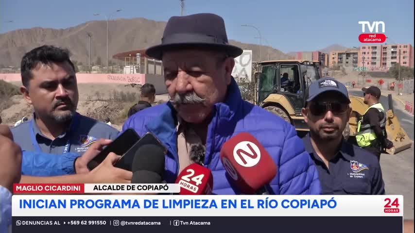 Comienzan operativos de limpieza del Río Copiapó