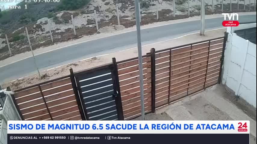 Sismo de magnitud 6.5 sacude la región de Atacama
