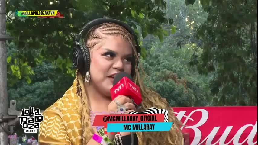 "Estuvo emocionante": MC Millaray tras su exitoso show en Lollapalooza 2026