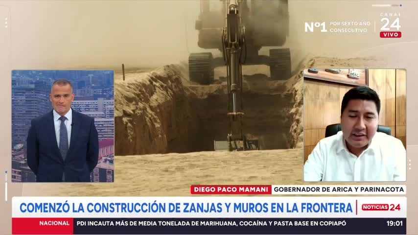 Gobernador de Arica y construcción de zanjas en frontera: “Esa señal era necesaria para recuperar confianzas”