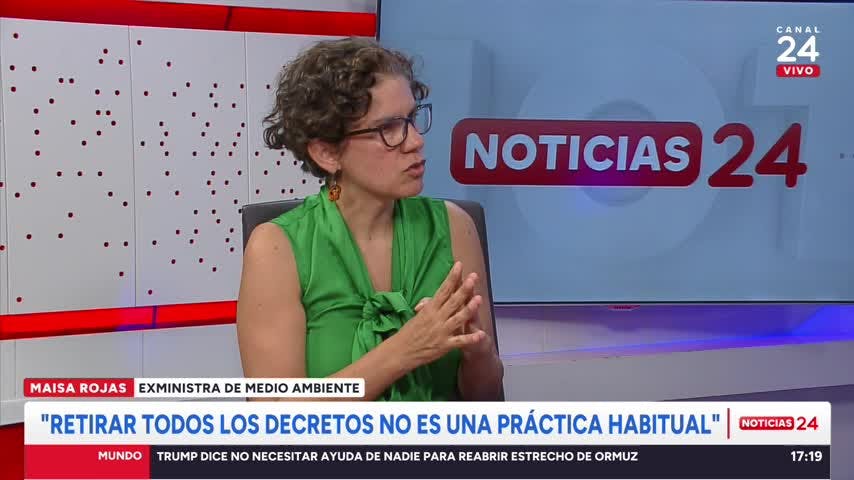 Exministra Maisa Rojas y decisión del Gobierno sobre decretos medioambientales: “El que se hayan retirado todos no es habitual”