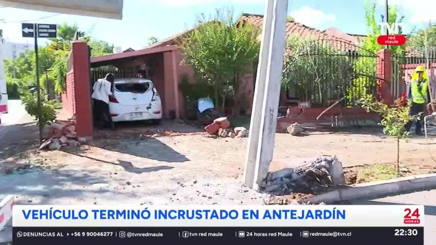 Accidente deja en evidencia riesgo vial en avenida Padre Guido Lebret en Talca