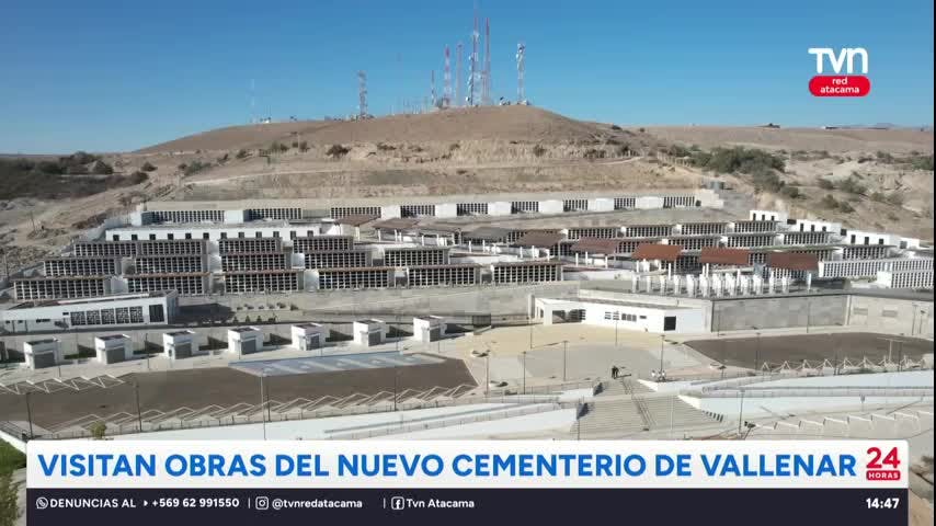 Visitan obras del nuevo cementerio de Vallenar
