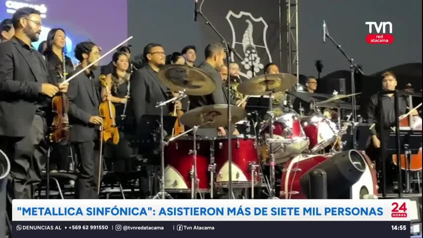 “Metallica Sinfónica”: Asistieron más de siete mil personas