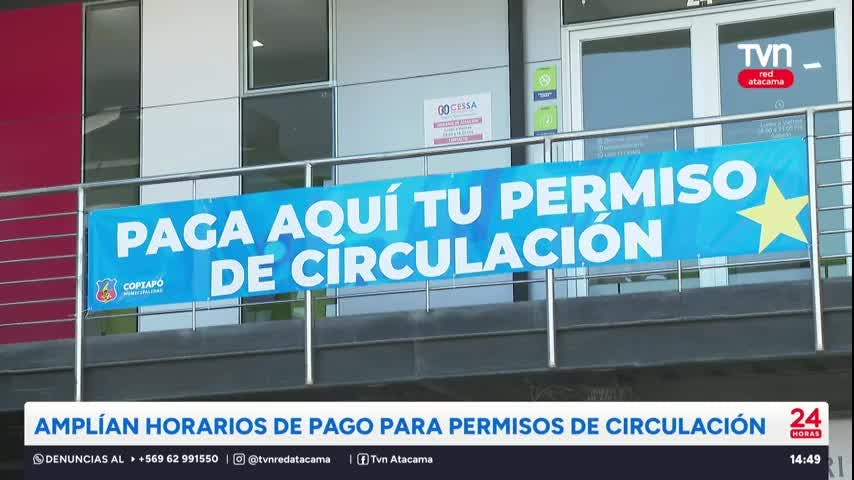 Amplían horarios de pago para permiso de circulación