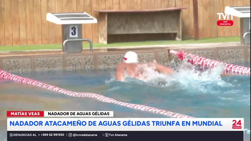 Nadador atacameño triunfa en mundial en Finlandia