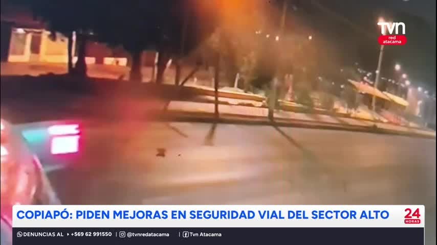 Copiapó: Vecinos de sectores altos exigen mayor seguridad vial