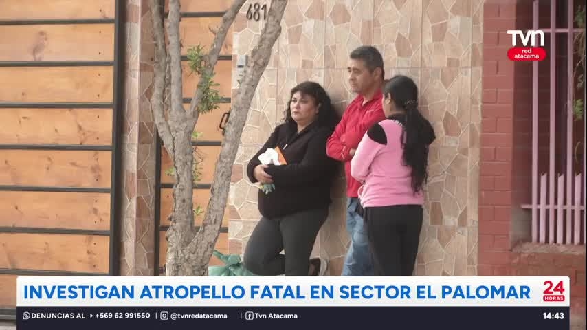 Investigan atropello fatal en sector El Palomar