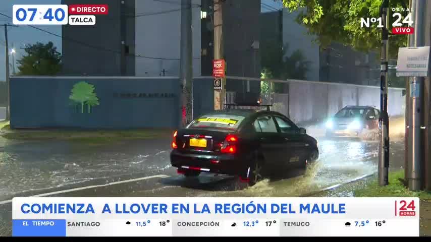 Segunda lluvia de marzo vuelve a sorprender al Maule