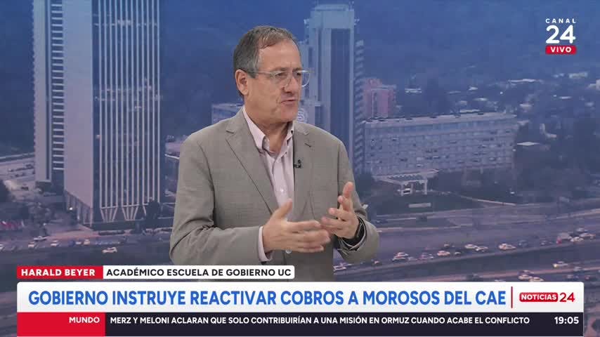 Harald Beyer y anuncios para cobro del CAE: “Dada la situación fiscal actual parece indispensable hacerlo”