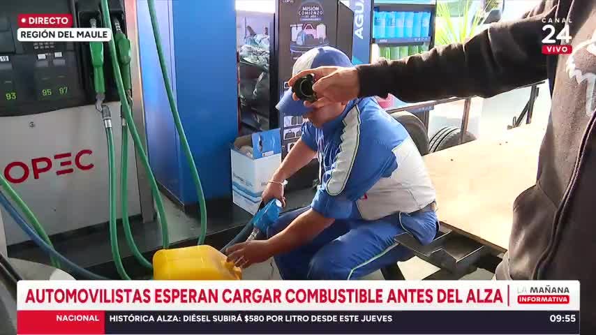 Aumenta flujo en bencineras de Talca