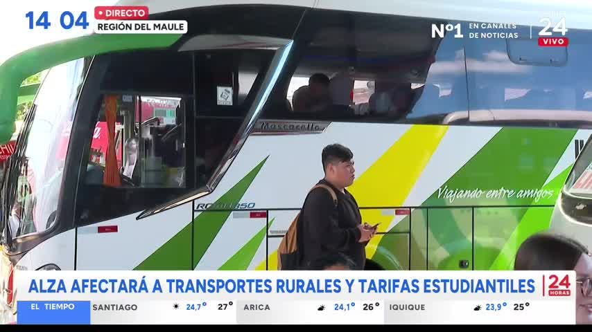 Pasajes rurales subirían desde este viernes