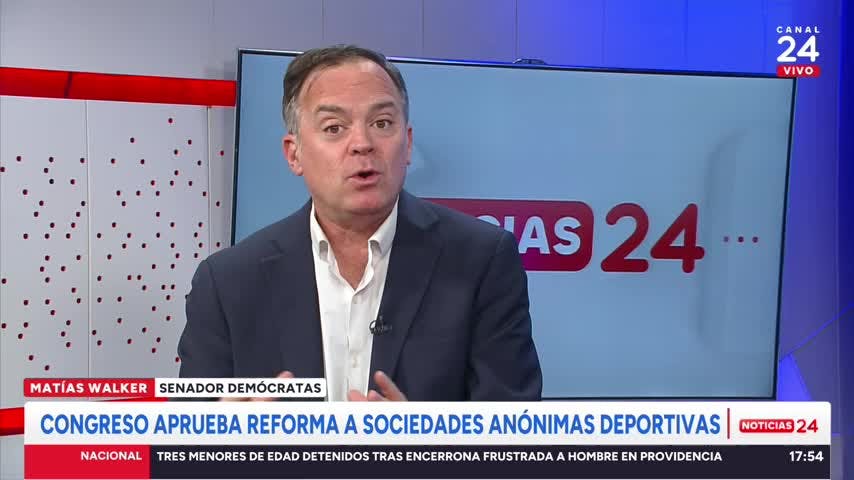 Senador Walker y reforma a SADP: “Vamos a ver quiénes son los dueños de los clubes"