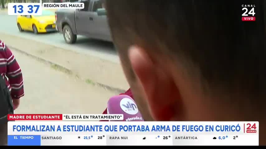 "Tiene autismo": habla madre de adolescente que llegó con arma a colegio de Curicó