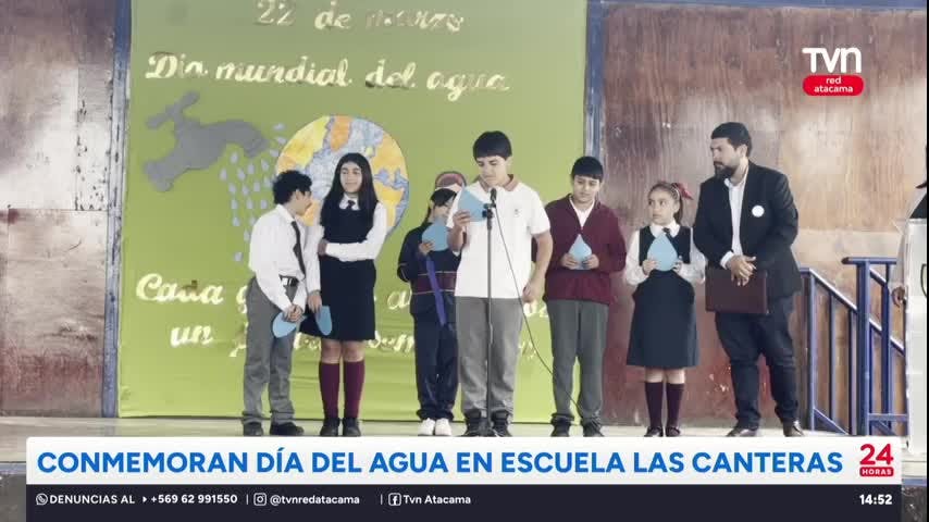 Conmemoran Día Mundial del Agua en Escuela Las Canteras