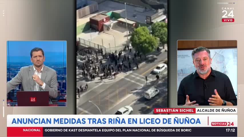 Alcalde Sichel e incidentes en liceos: “Son anarquistas, no creen en el sistema educativo y lo quieren destruir”