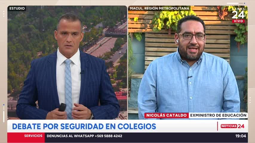 Nicolás Cataldo: “Hay una logística detrás de la violencia en los colegios”