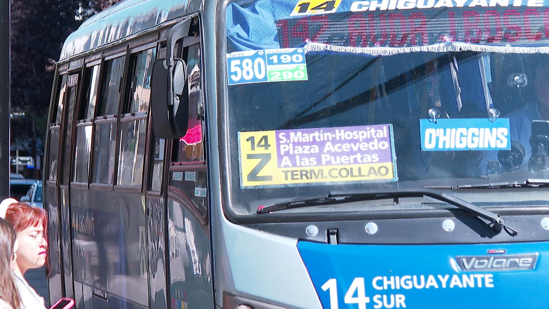 Se congelan las tarifas del transporte público en el Biobío