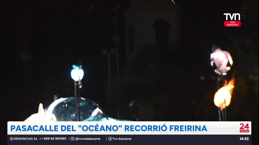Pasacalle del “océano” recorrió las calles de Freirina