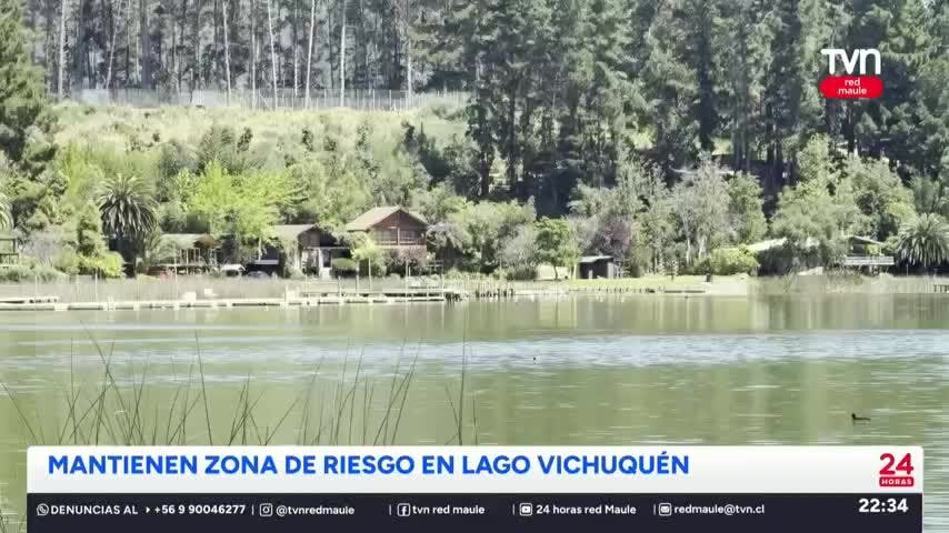 Mantienen zona de riesgo en Lago Vichuquén