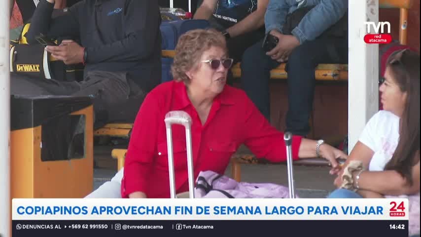 Copiapinos perciben alza de pasajes en Semana Santa