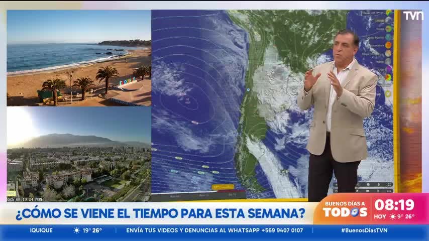 ¿Cómo se viene el tiempo para esta semana?: Revisamos el pronóstico junto  Iván Torres 